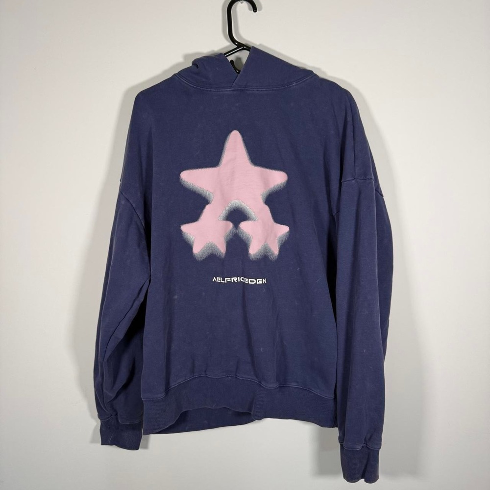 Aelfric Eden blurring star washed hoodie